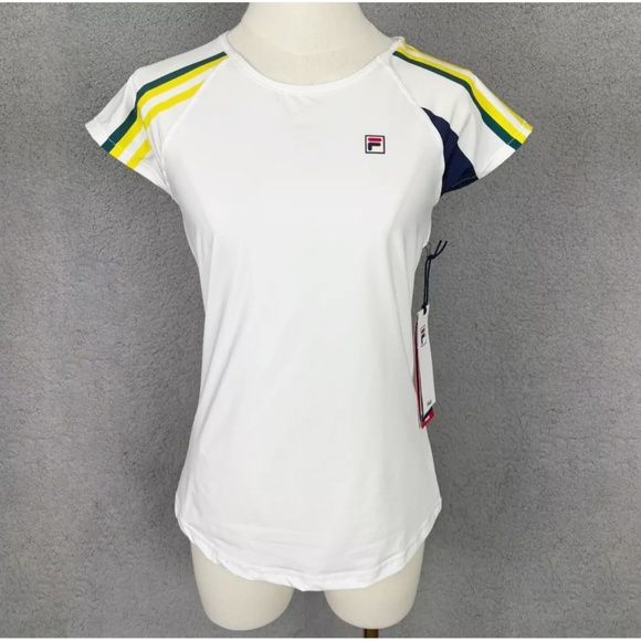 FILA Women's Heritage Short Sleeve Top Size XS NWT - Picture 1 of 4